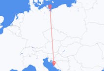 Flyrejser fra Heringsdorf, Tyskland til Zadar, Kroatien