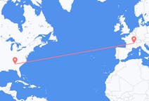 Flights from Atlanta, the United States to Lyon, France