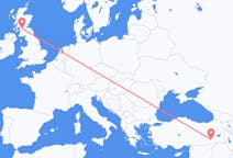 Flyrejser fra Batman, Tyrkiet til Glasgow, Skotland