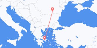ギリシャからルーマニアへのフライト