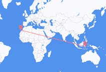 Flights from Kendari, Indonesia to Lanzarote, Spain