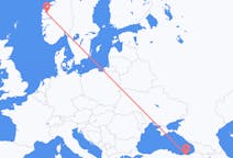 Flyrejser fra Sandane, Norge til Trabzon, Tyrkiet