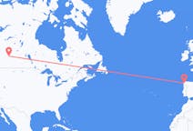 出发地 加拿大出发地 劳埃德明斯特目的地 西班牙圣地亚哥 － 德孔波斯特拉的航班