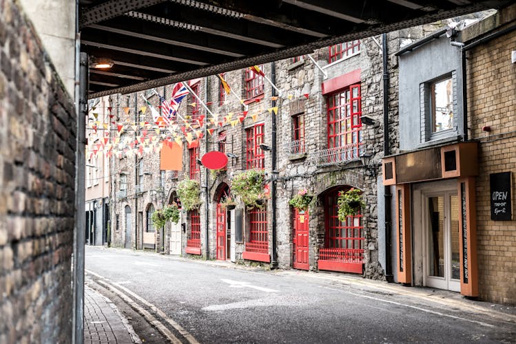 One beautiful street in Dublin, Ireland.