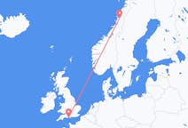 Flights from Mosjøen, Norway to Bournemouth, the United Kingdom