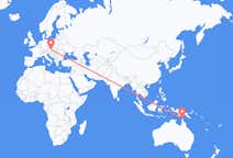 Flyreiser fra Bamaga, Australia til Vienna, Østerrike