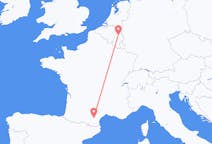 Flyreiser fra Carcassonne, Frankrike til Liege, Belgia