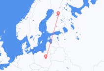 Flights from Warsaw in Poland to Kajaani in Finland