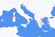 Flyreiser fra Alghero, Italia til Skiathos, Hellas