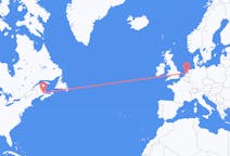 Flyreiser fra Moncton, Canada til Amsterdam, Nederland