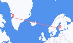 出发地 格陵兰卡西江吉特目的地 芬兰坦佩雷的航班