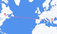 Flyreiser fra Saguenay, Canada til Kavala Prefecture, Hellas
