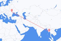 Flyg från Rangoon, Myanmar (Burma) till Iași, Rumänien