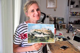 workshop for painting acropolis with local artist