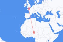 Flyreiser fra Kaduna, Nigeria til Nantes, Frankrike