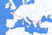 Flyg från Nantes, Frankrike till Alexandroupolis, Grekland