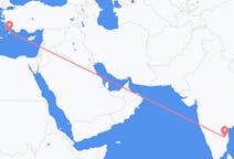 Flights from Tirupati, India to Rhodes, Greece