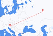 슬로베니아 류블랴나에서 출발해 러시아 카잔으로(으)로 가는 항공편