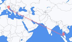 Flights from Penang, Malaysia to Forli, Italy