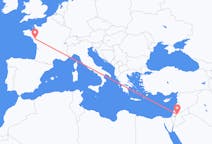 Flyg från Amman, Jordanien till Nantes, Frankrike