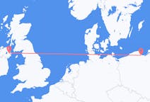 Flights from Gdańsk in Poland to Belfast in Northern Ireland