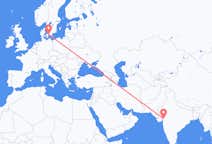 印度出发地 巴罗达飞往印度目的地 哥本哈根的航班