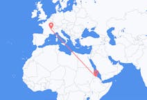 Flyrejser fra Asmara til Lyon