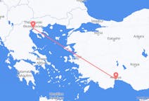 Vluchten van Antalya, Turkije naar Thessaloniki, Griekenland