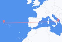 Flights from Corvo Island, Portugal to Brindisi, Italy