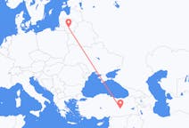 เที่ยวบิน จาก เคานัส, ลิทัวเนีย ไปยัง Elazig, ตุรกี