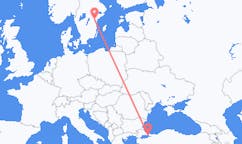 Flyreiser fra Istanbul, til Norrköping