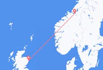 来自苏格兰的出发地 阿伯丁目的地 挪威特隆赫姆的航班