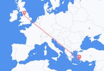 Flüge von Manchester, England nach Bodrum, die Türkei