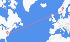 Flights from Raleigh to Rörbäcksnäs