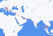 Flyg från Penang, Malaysia till Bari, Italien