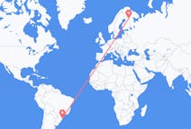 Flyrejser fra Florianópolis, Brasilien til Kuusamo, Finland