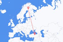 出发地 土耳其出发地 錫瓦斯目的地 芬兰罗瓦涅米的航班