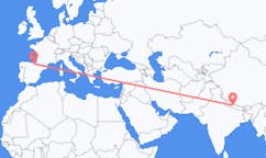 出发地 尼泊尔博克拉目的地 西班牙维多利亚的航班