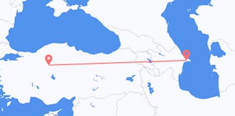 Flyreiser fra Aserbajdsjan til Tyrkia