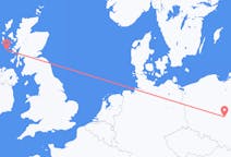 Flights from Tiree, Scotland to Łódź, Poland