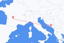Flights from Brive-la-Gaillarde, France to Dubrovnik, Croatia
