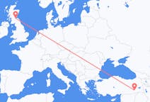Flyrejser fra Batman, Tyrkiet til Edinburgh, Skotland