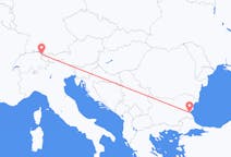 Flights from Burgas, Bulgaria to Thal, Switzerland
