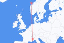 Loty z Nicea, Francja do Ålesund, Norwegia