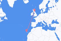 Flyrejser fra Santa Cruz de La Palma, Spanien til Edinburgh, Skotland