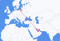 Flyrejser fra Abu Dhabi, De Forenede Arabiske Emirater til Warszawa, Polen