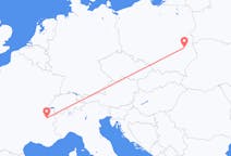 Flyg från Chambery, Frankrike till Lublin, Frankrike