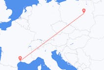 Flights from Warsaw, Poland to Montpellier, France
