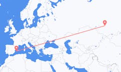 Flights from Kemerovo, Russia to Ibiza, Spain