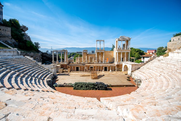 Photo of roman theatre of Philippopolis in Plovdiv, Bulgaria.